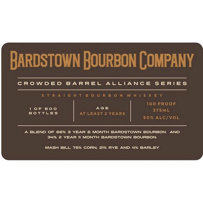 Crowded Barrel Alliance Series Bardstown Bourbon Company Bourbon - Main Street Liquor