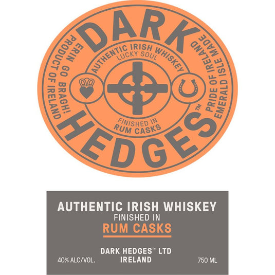 Dark Hedges Irish Whiskey Finished in Rum Casks - Main Street Liquor