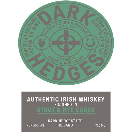 Dark Hedges Irish Whiskey Finished in Stout & Rye Casks - Main Street Liquor