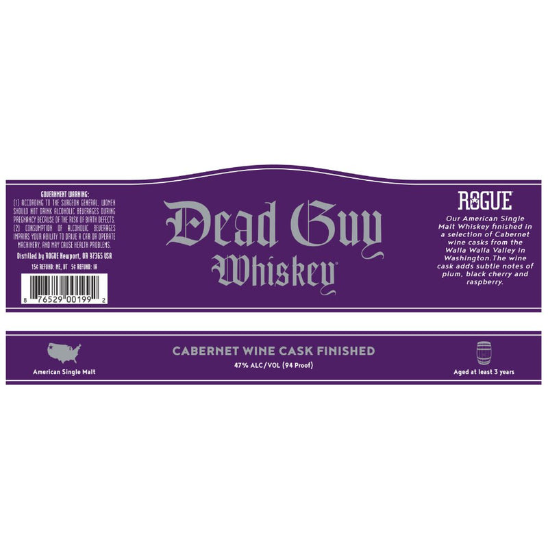 Load image into Gallery viewer, Dead Guy Cabernet Wine Cask Finished Whiskey - Main Street Liquor
