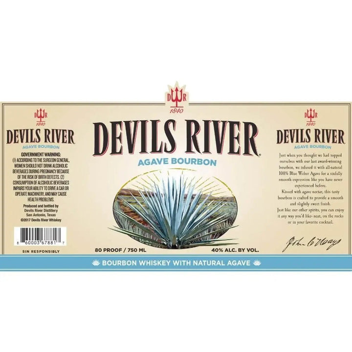 Devils River Agave Bourbon (Pre - Order) - Main Street Liquor