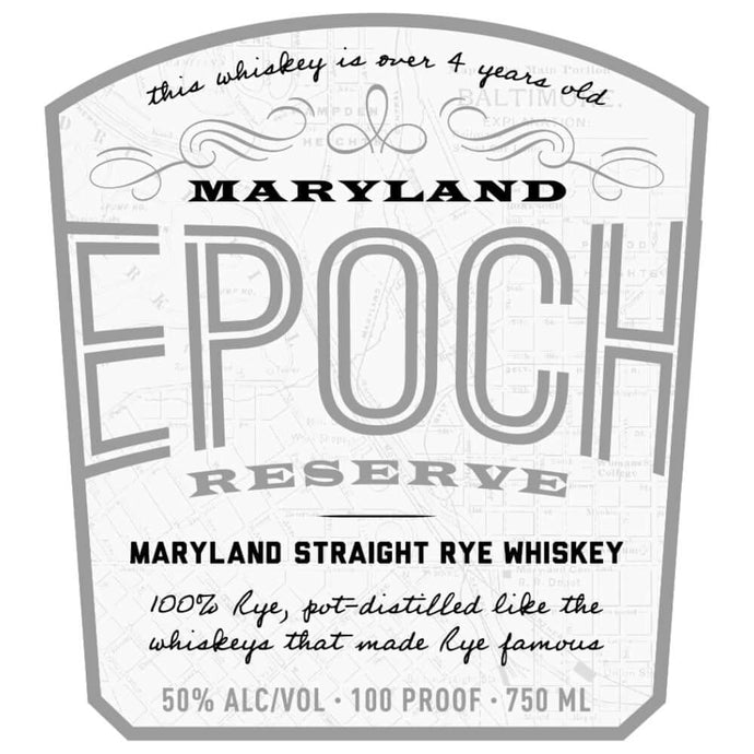 Epoch Reserve Maryland Straight Rye Whiskey - Main Street Liquor