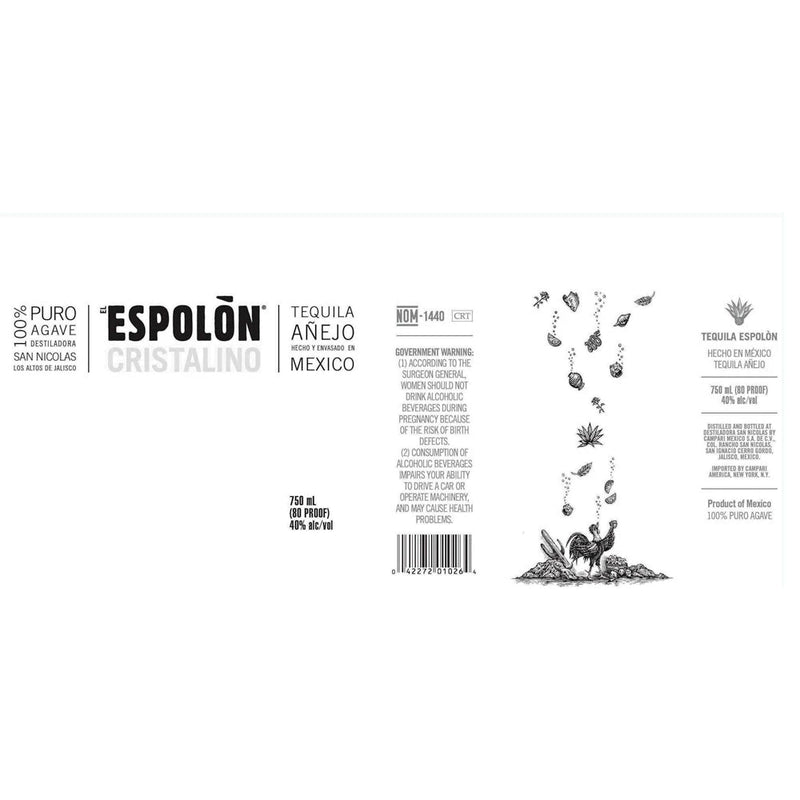 Load image into Gallery viewer, Espolon Cristalino Anejo - Main Street Liquor
