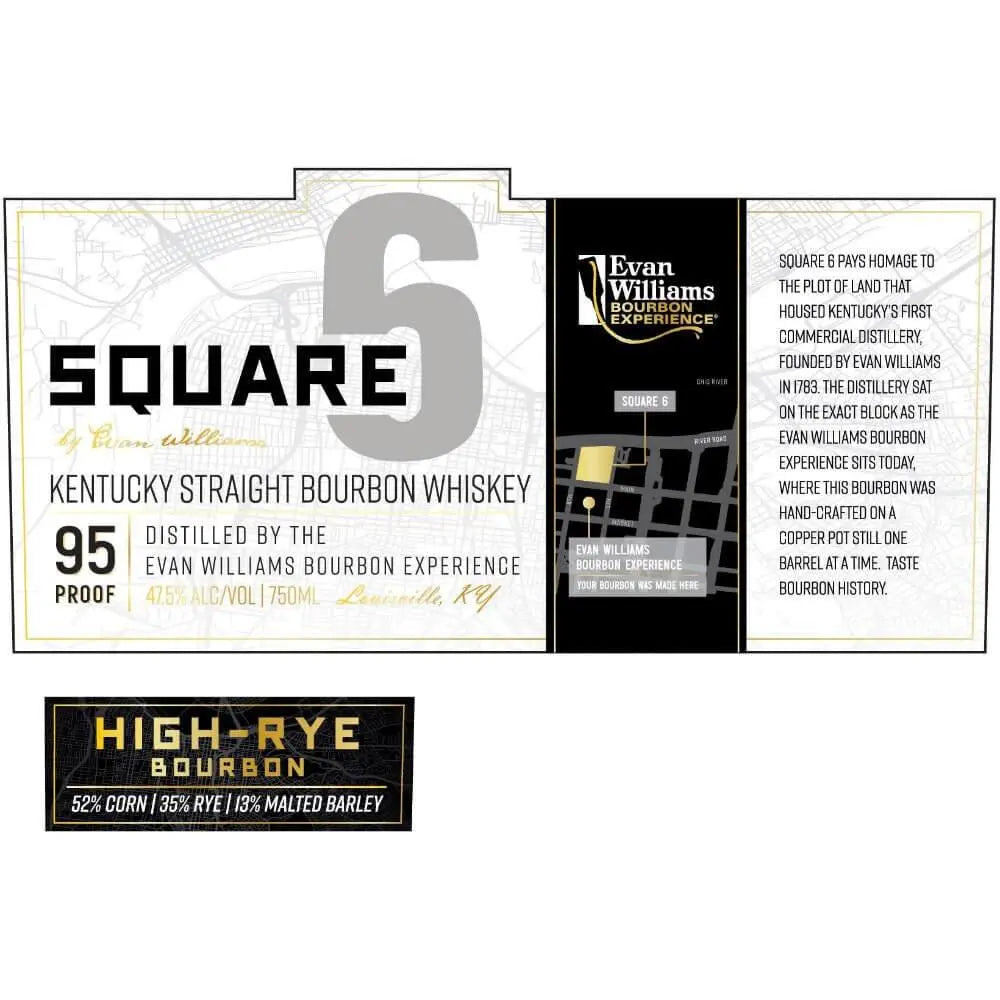 Evan Williams Square 6 Bourbon Whiskey - Main Street Liquor