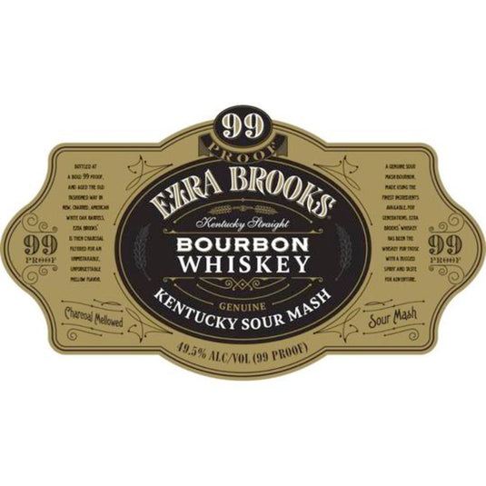 Ezra Brooks Kentucky Sour Mash Straight Bourbon 99 Proof 1.75L - Main Street Liquor