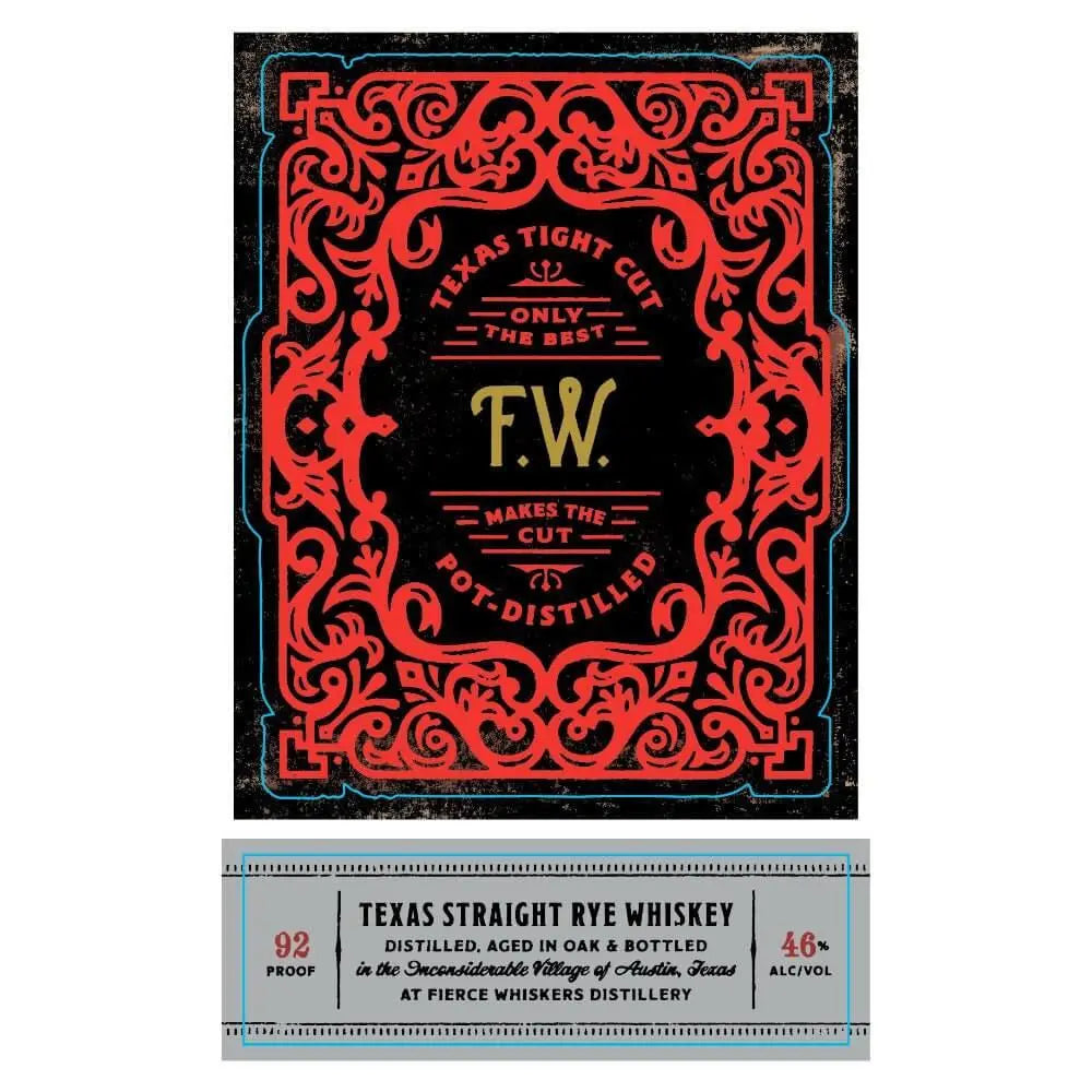 Fierce Whiskers Texas Tight Cut Straight Rye Whiskey - Main Street Liquor