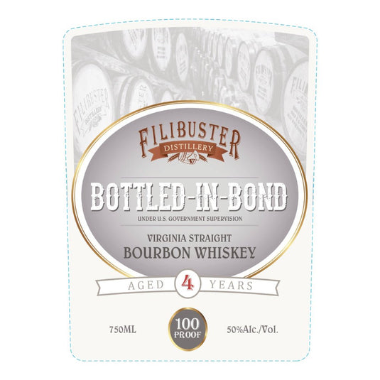 Filibuster Bottled in Bond Virginia Straight Bourbon - Main Street Liquor