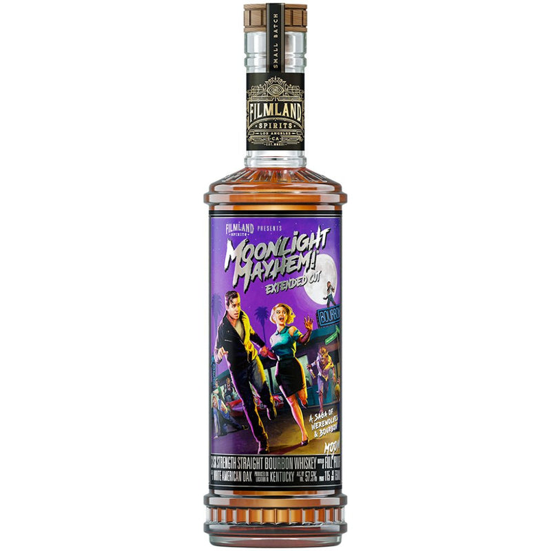 Load image into Gallery viewer, Filmland Spirits Moonlight Mayhem! Extended Cut Cask Strength Bourbon - Main Street Liquor

