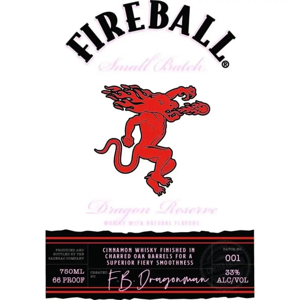 Fireball Small batch Dragon Reserve Cinnamon Whisky - Main Street Liquor