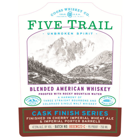 Five Trail Finished in Cherry Imperial Wheat Ale & Imperial Port Barrels - Main Street Liquor