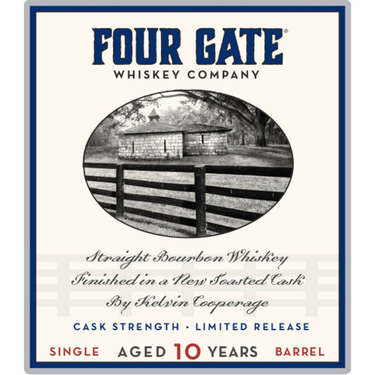 Four Gate 10 Year Bourbon Finished in New Toasted Cask by Kelvin Cooperage - Main Street Liquor
