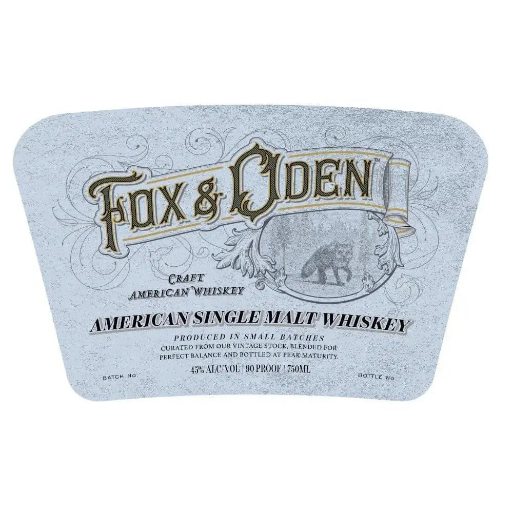 Fox &amp; Oden American Single Malt Whiskey - Main Street Liquor