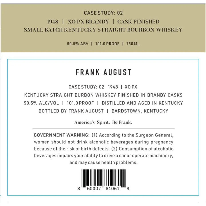 Frank August Bourbon Case Study: 02 - Main Street Liquor