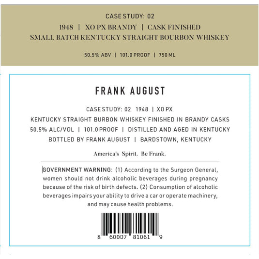 Frank August Bourbon Case Study: 02 - Main Street Liquor