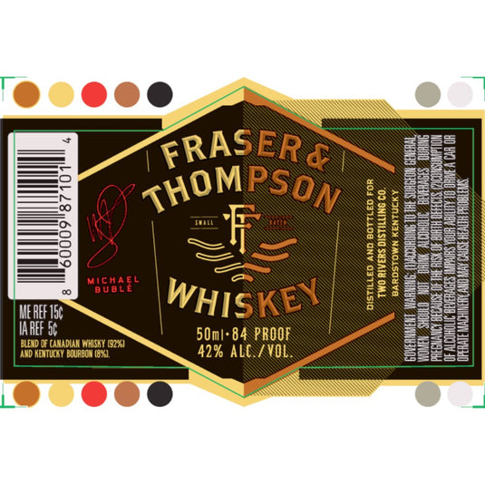 Fraser & Thompson Whiskey By Michael Bublé 50ml - Main Street Liquor