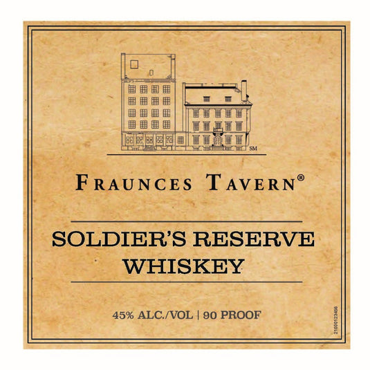 Fraunces Tavern Soldier’s Reserve Whiskey - Main Street Liquor