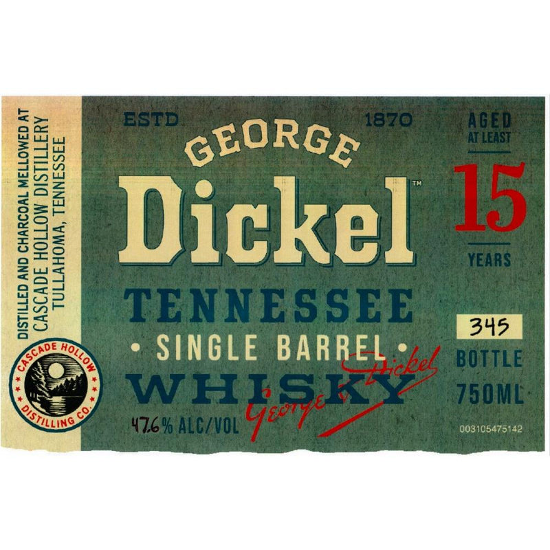 Load image into Gallery viewer, George Dickel Single Barrel 15 Year Old - Main Street Liquor
