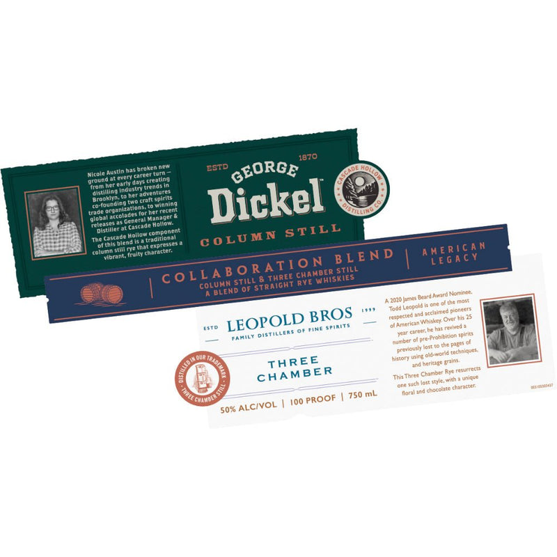 Load image into Gallery viewer, George Dickel x Leopold Bros Three Chamber Rye Collaboration Blend 2023 Release - Main Street Liquor
