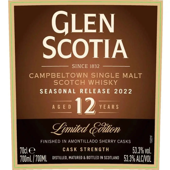Glen Scotia 12 Year Old Seasonal Release 2022 - Main Street Liquor