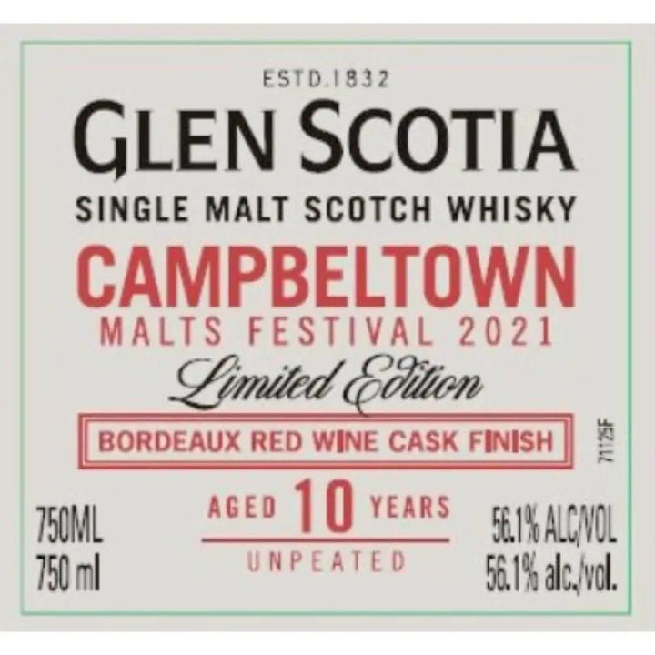 Glen Scotia Campletown Malts Festival 2021 - Main Street Liquor