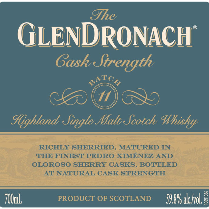 Glendronach Cask Strength Batch 11 - Main Street Liquor