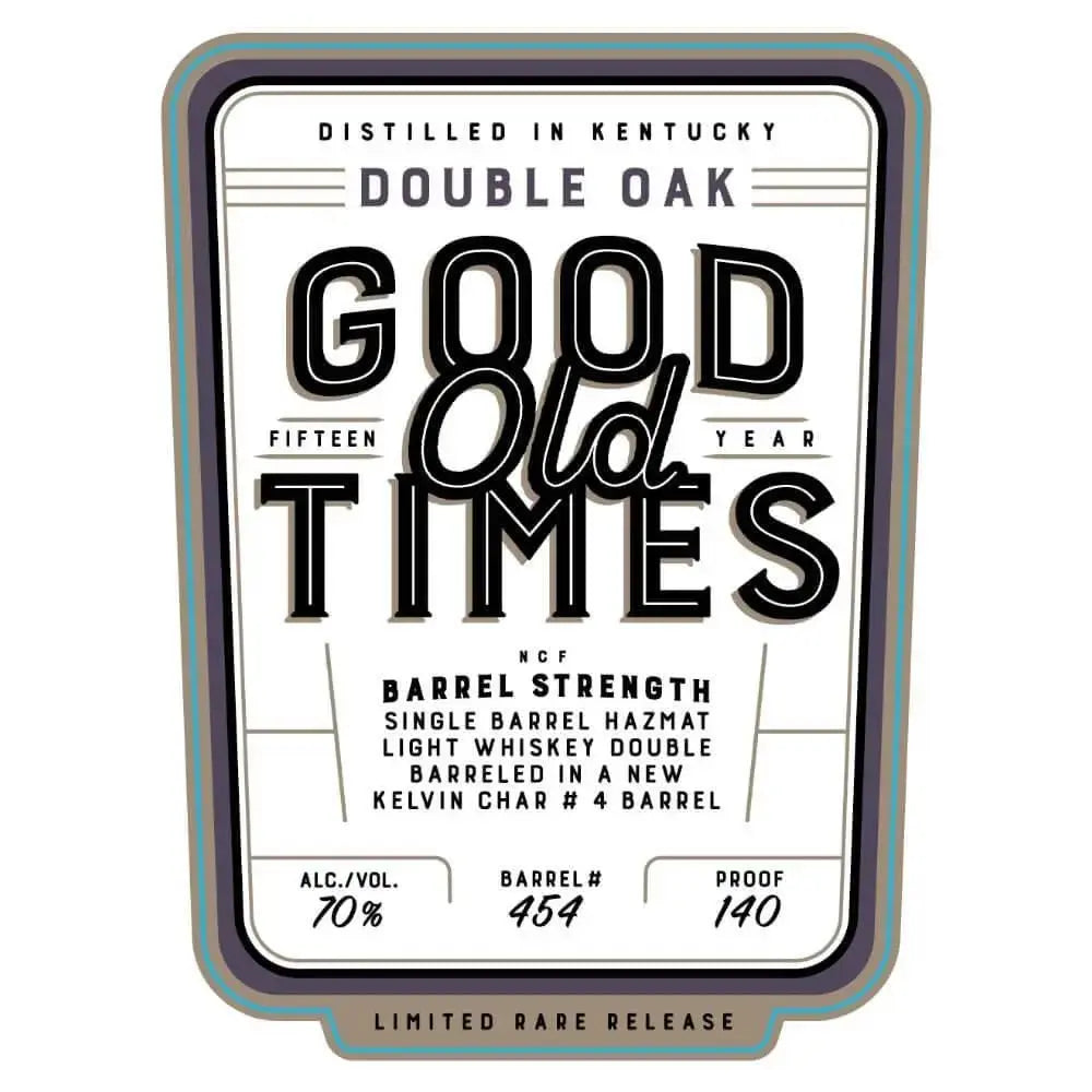 Good Old Times 15 Year Old Double Oak Hazmat Light Whiskey - Main Street Liquor