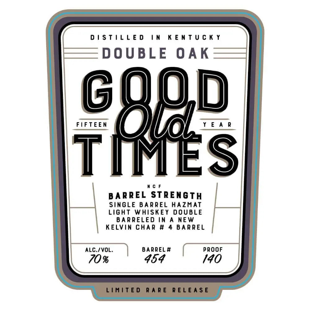 Good Old Times 15 Year Old Double Oak Hazmat Light Whiskey - Main Street Liquor