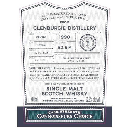 Gordon and Macphail Glenburgie 31 Year Old Connoisseurs Choice - Main Street Liquor