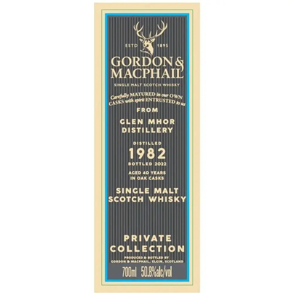 Gordon & Macphail 1982 Glen Mhor 40 Year Old - Main Street Liquor