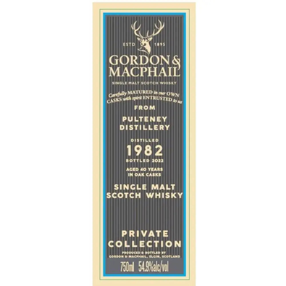 Gordon &amp; MacPhail 1982 Pulteney 40 Year Old - Main Street Liquor