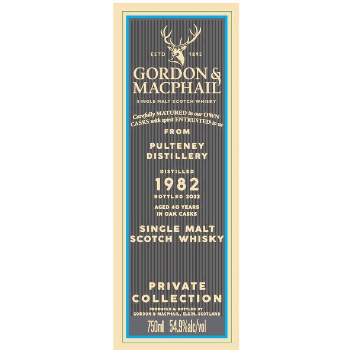 Gordon & MacPhail 1982 Pulteney 40 Year Old - Main Street Liquor