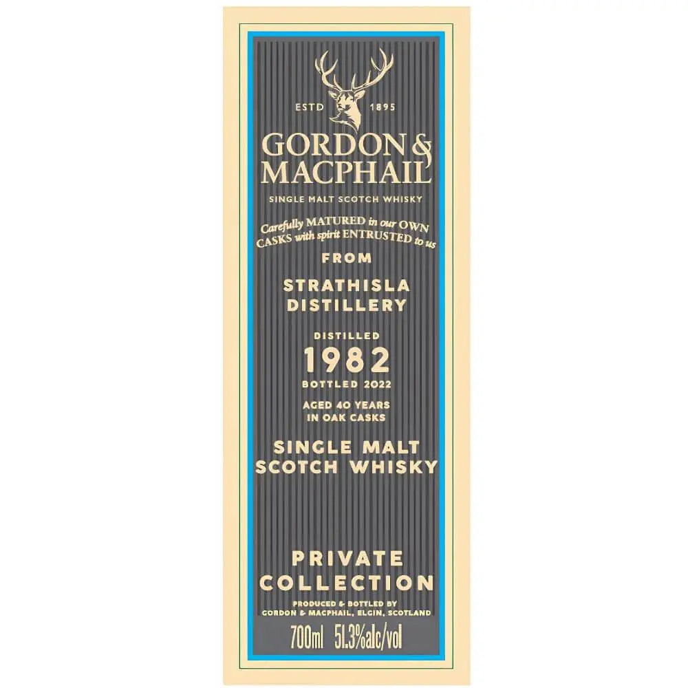 Gordon & Macphail 1982 Strathisla 40 Year Old Private Collection - Main Street Liquor