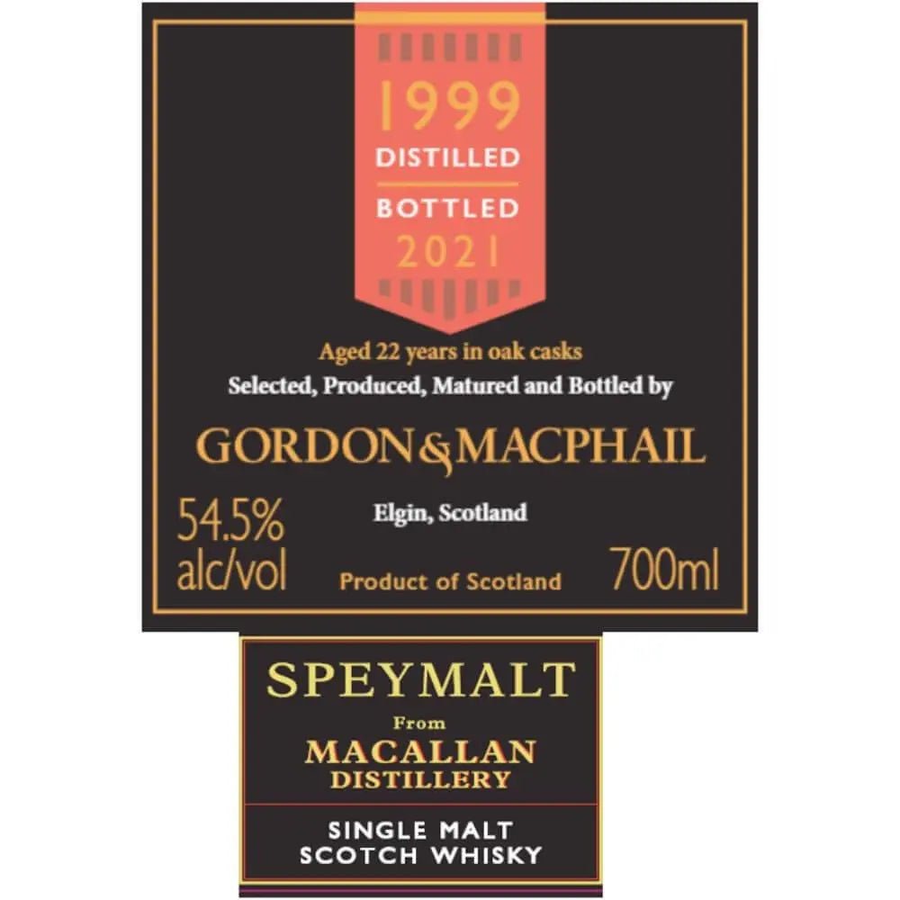 Gordon &amp; Macphail 22 Year Old Macallan Single Malt Scotch - Main Street Liquor