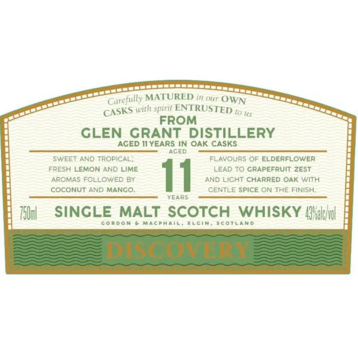 Gordon &amp; Macphail Glen Grant 11 Year Old Discovery - Main Street Liquor
