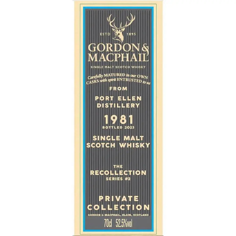 Gordon &amp; Macphail the Recollection Series 2 42 Year Port Ellen Distillery - Main Street Liquor