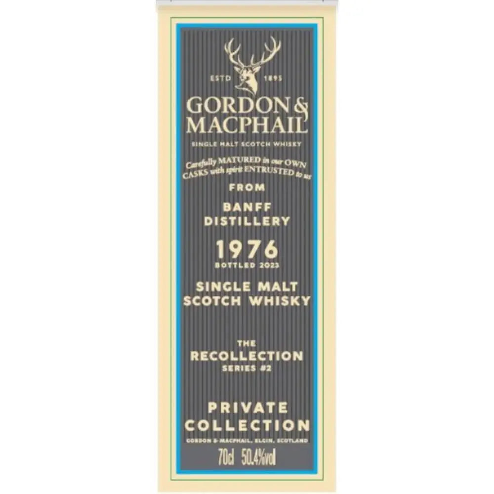 Gordon &amp; Macphail The Recollection Series 2 46 Year Banff Distillery - Main Street Liquor