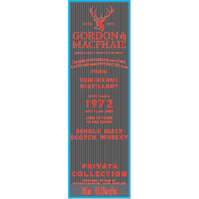 Gordon & Macphail Tomintoul Distillery 48 Year Old Single Malt Scotch - Main Street Liquor