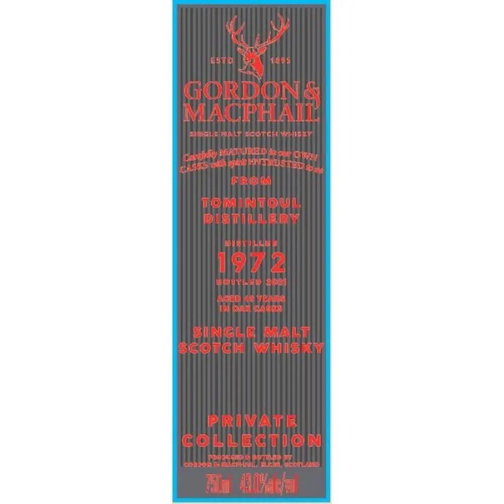 Gordon &amp; Macphail Tomintoul Distillery 48 Year Old Single Malt Scotch - Main Street Liquor