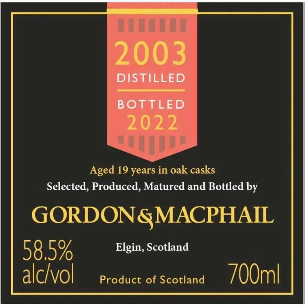 Gordon &amp; McPhail 2003 Speymalt from Macallan 19 Year Old - Main Street Liquor