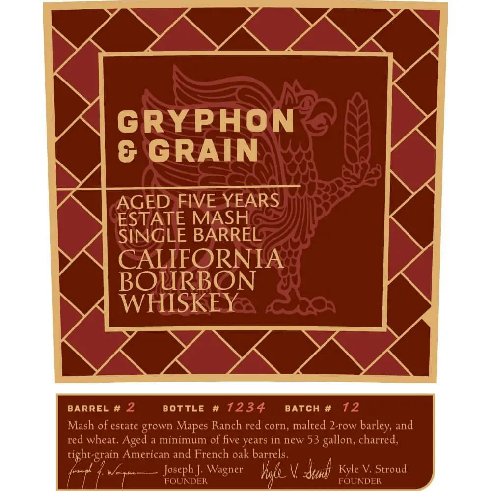 Gryphon & Grain Bourbon Whiskey Batch #12 - Main Street Liquor
