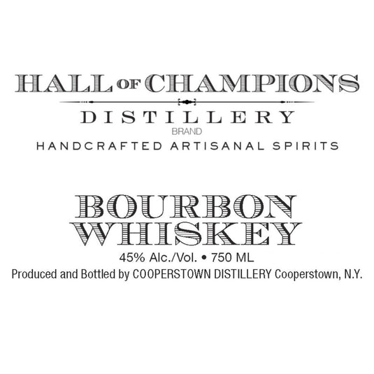 Hall of Champions Distillery Bourbon Whiskey - Main Street Liquor
