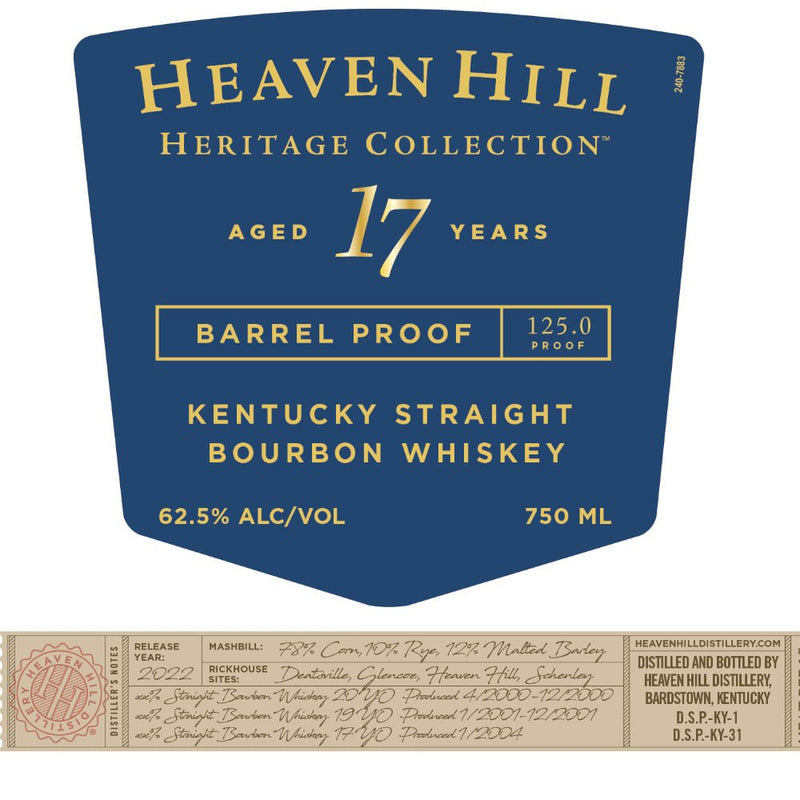Load image into Gallery viewer, Heaven Hill Heritage Collection 17 Year Old Bourbon 1st Edition - Main Street Liquor
