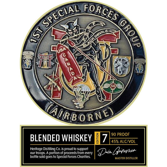 Heritage Distilling 1st Special Forces Group Whiskey 7th Edition - Main Street Liquor