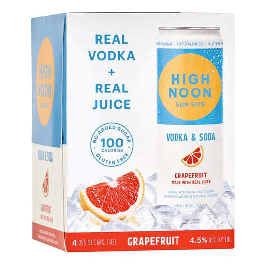 High Noon Grapefruit 4 Pack - Main Street Liquor