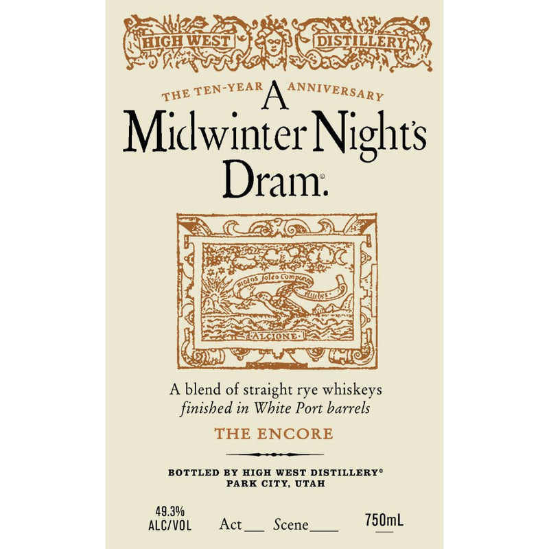 Load image into Gallery viewer, High West A Midwinter Night’s Dram The Encore Act 10 - Main Street Liquor
