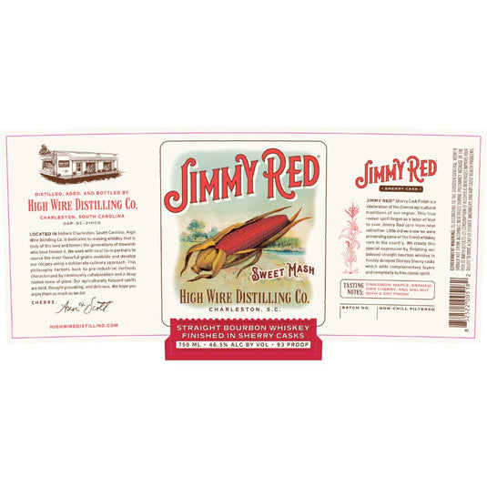 High Wire Jimmy Red Straight Bourbon Finished in Sherry Casks - Main Street Liquor