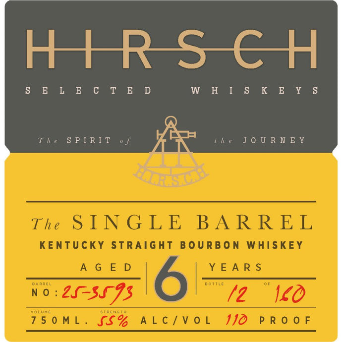 Hirsch The Single Barrel 6 Year Old Bourbon - Main Street Liquor