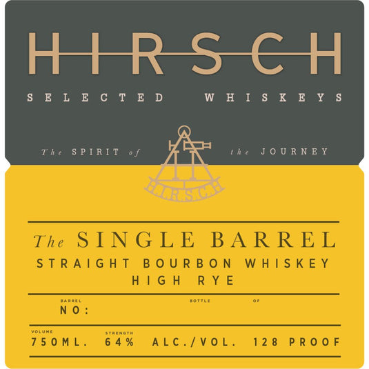 Hirsch The Single Barrel Bourbon High Rye - Main Street Liquor
