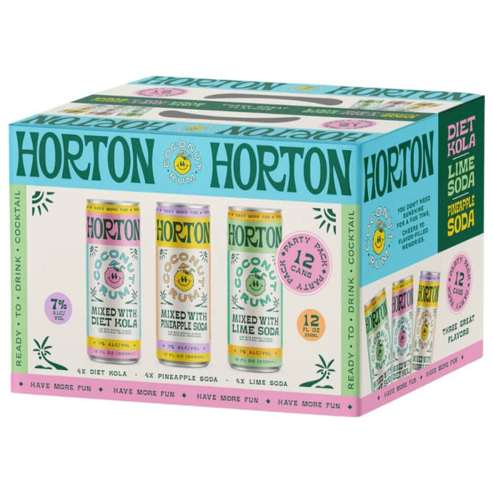 Horton Coconut Rum Party Pack 12pk By Krista Horton - Main Street Liquor