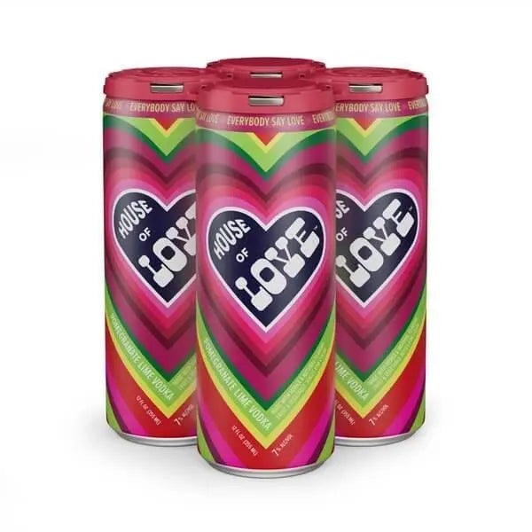 House Of Love Cocktails - Pomegrante Lime Vodka 4 Pack - Main Street Liquor